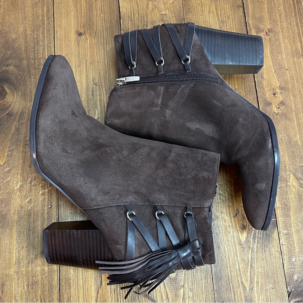 Marc Fisher dark brown suede kava boots size 9.5M - Picture 5 of 10